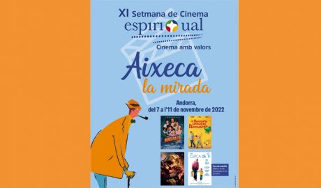 Cartell de la XI Setmana de Cinema Espiritual a la diòcesi d'Urgell
