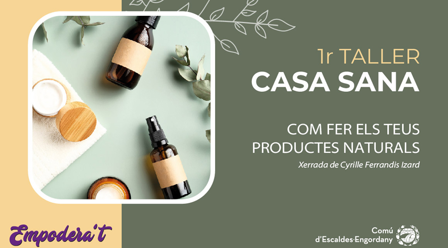 Cartell del taller Casa sana, a Escaldes