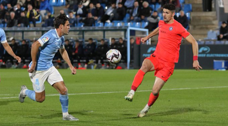 Una imatge del partit Eivissa-FC Andorra