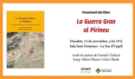 Infografia de la presentació del llibre La Guerra gran al Pirineu, a la Seu d'Urgell