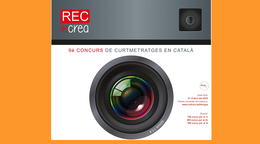 Cartell del concurs de curtmetratges RECcrea