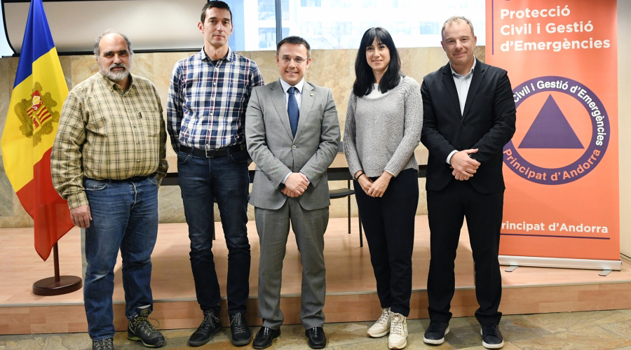 Protecció Civil signa un conveni de col·laboració amb els col·legis d’Arquitectes, d’Arquitectes Tècnics i d’Enginyers