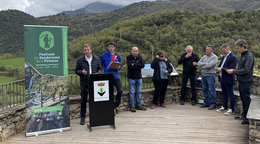 Imatge de quan es van presentar els Festivals de Senderisme del Pirineu
