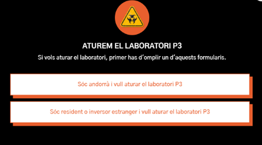 Web de la plataforma ciutadana per a aturar el laboratori de Grífols
