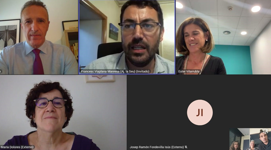 Reunió de la junta rectora del Consorci Universitari del Centre Adscrit de l'UNED a la Seu d'Urgell nomenant la nova directora