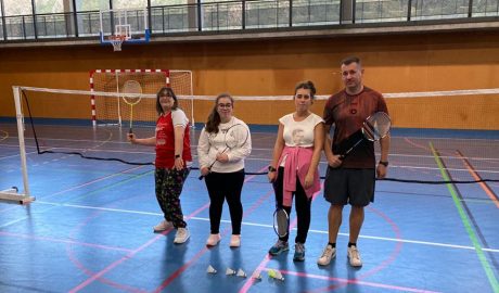 Els 4 esportistes que representen els Special Olympics Andorra a bàdminton