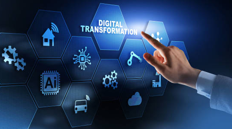 Infografia que representa la transformació digital