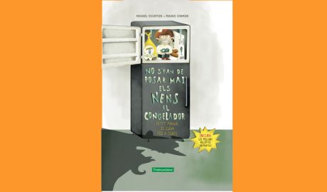 Coberta del llibre infantil "No s'han de posar mai els nens al congelador. Petit manual de cuina per a ogres"