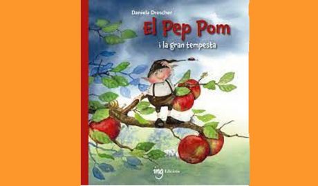 Coberta del llibre infantil "El Pep Pom i la gran tempesta"