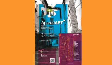 Cartell anunciant l'AparadART, el primer festival d’aparadors al centre històric de la Seu