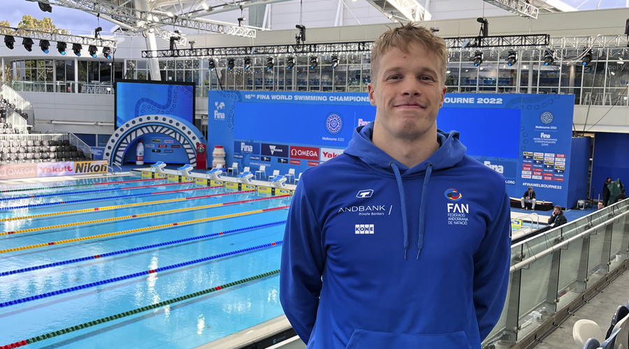 El nedador andorrà, Bernat Lomero, a Austràlia