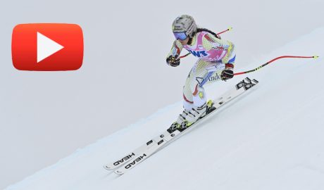 L'esquiadora andorrana Cande Moreno a Saint Moritz