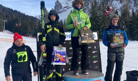 Eric Ebri, al segon calaix del podi en el gegant a Itàlia