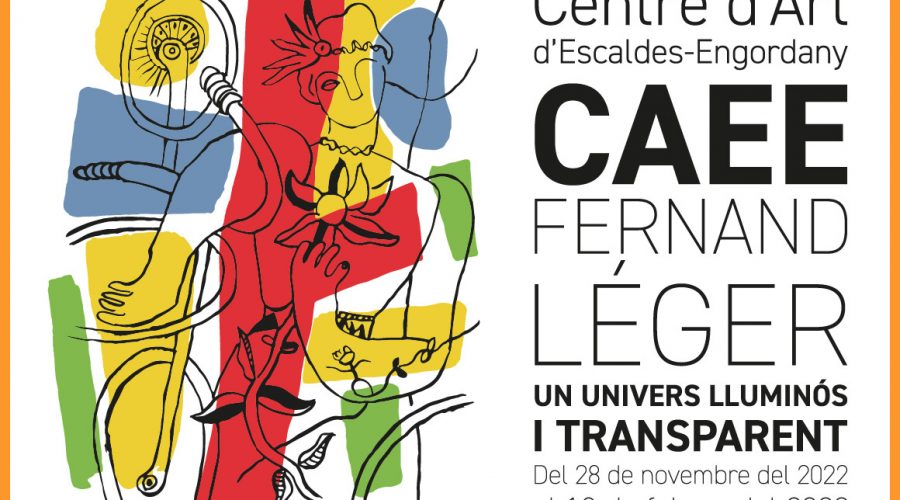 Cartell anunciador de l'exposició del pintor Fernand Léger a Escaldes-Engordany