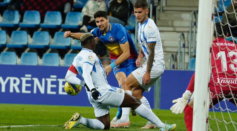 Imatge del partit jugat pel FC Andorra contra el Leganés a l'Estadi Nacional (1 a 1)