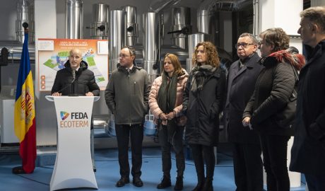 Inauguració de les instal·lacions de FEDA Ecoterm a càrrec d'autoritats nacionals i parroquials