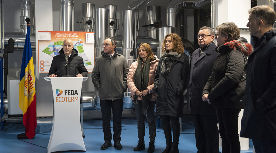 Inauguració de les instal·lacions de FEDA Ecoterm a càrrec d'autoritats nacionals i parroquials