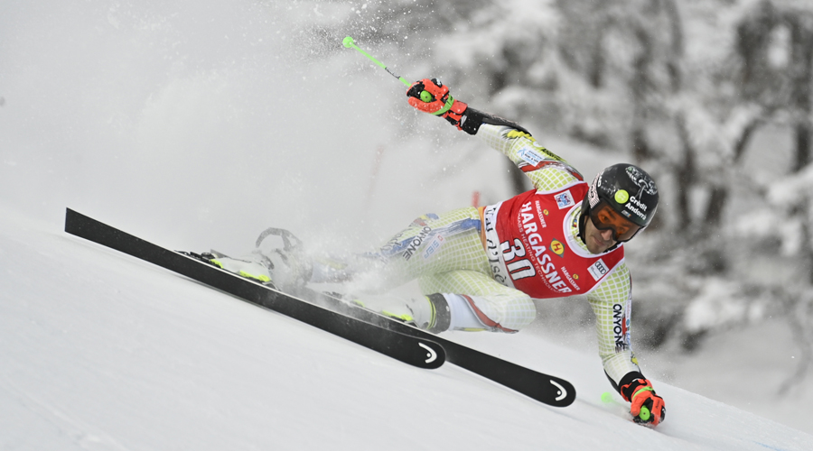 Joan Verdú competint a Val d'Isère
