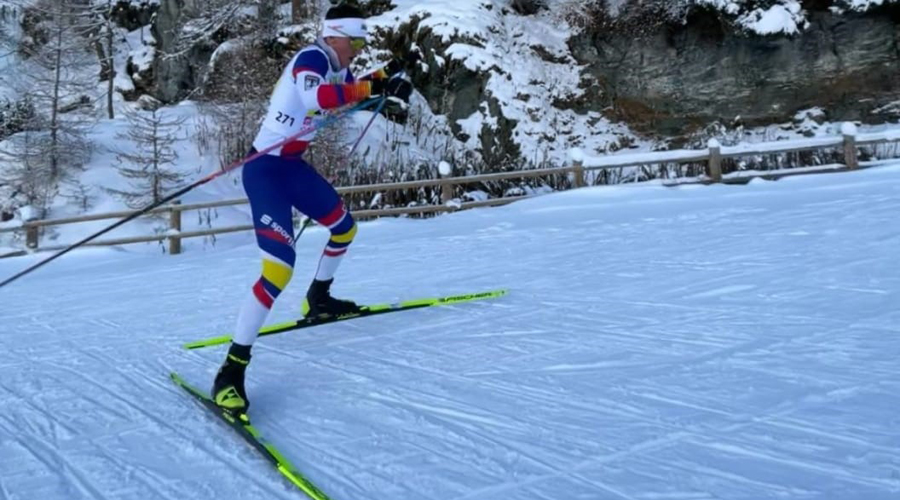 Quim Grioche , 15è a Bessans, en els 10 km d'esquí de fons (FAE)