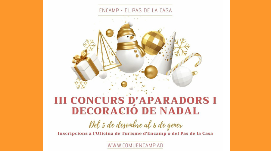 Cartell del concurs d'aparadors de Nadal d'Encamp i el Pas de la Casa