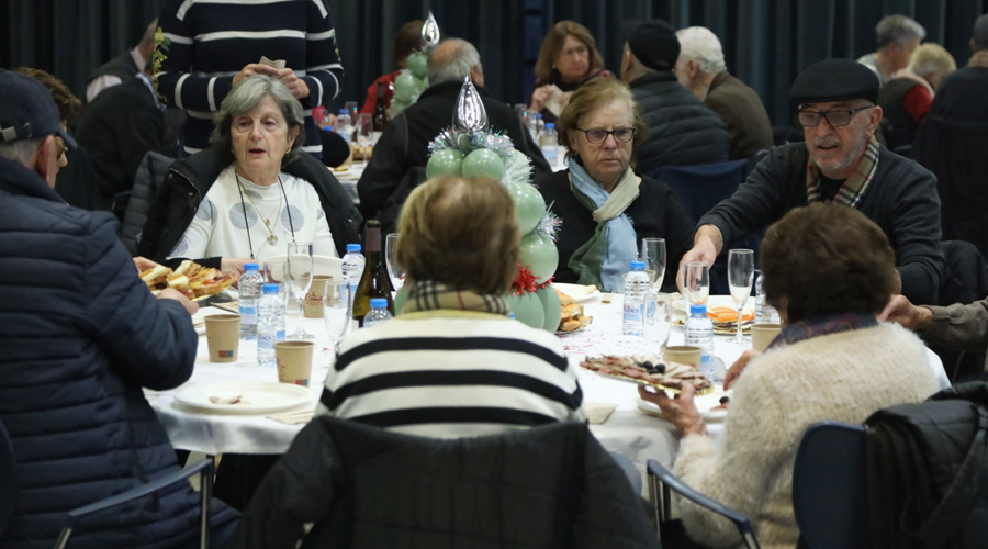 Una imatge del berenar de Nadal de la Gent Gran, a la Massana