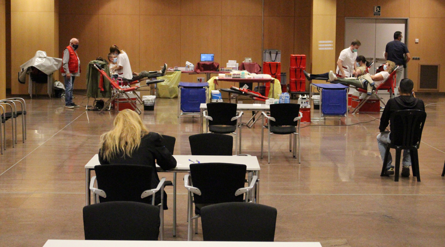 Imatge d'una de les campanyes de donació de sang