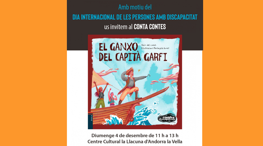 Cartell d'un espectacle de contacontes amb motiu del Dia Internacional de les persones amb discapacitat