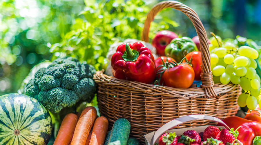 Una selecció de fruites i hortalisses