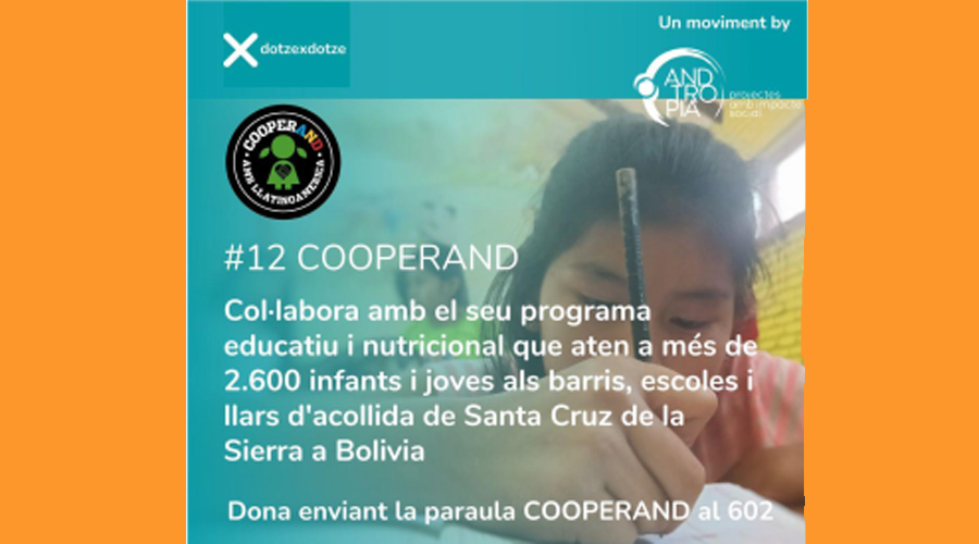 Cooperland és la nova entitat beneficiària del projecte dotzexdotze