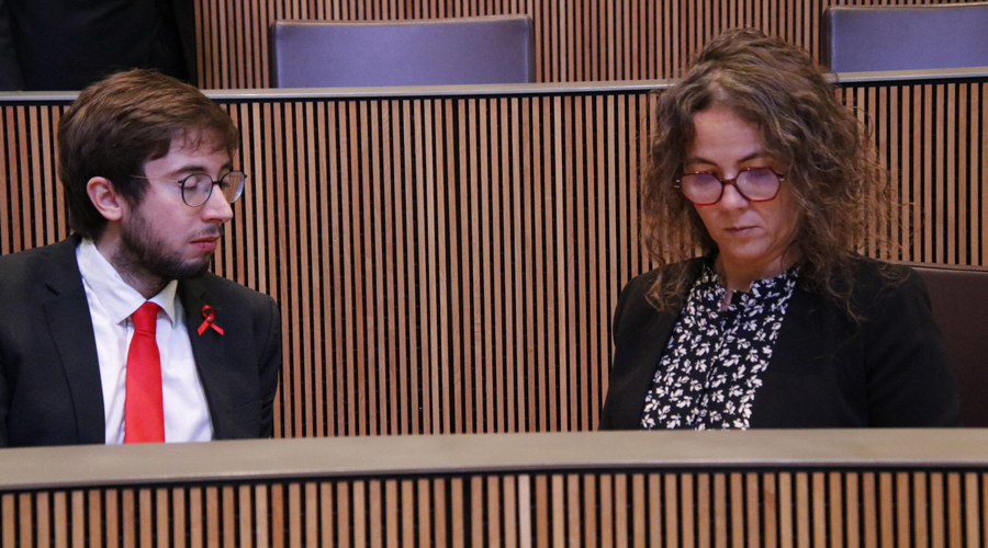 Roger Padreny i Judith Salazar del Grup Parlamentari Socialdemòcrata