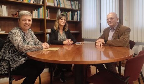 El delegat del Govern català a l’Alt Pirineu i Aran, Josep Castells, en la seva visita a Tremp
