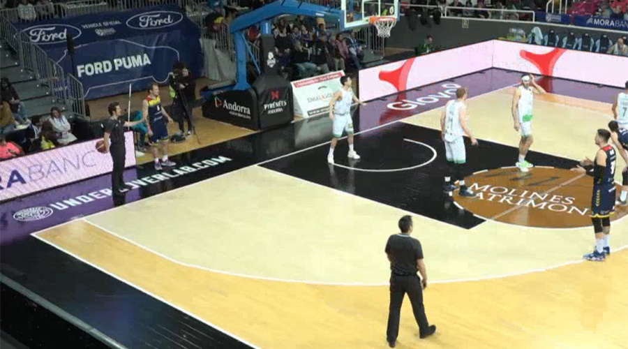 Imatge del partit del BC Andorra - Tau Castelló