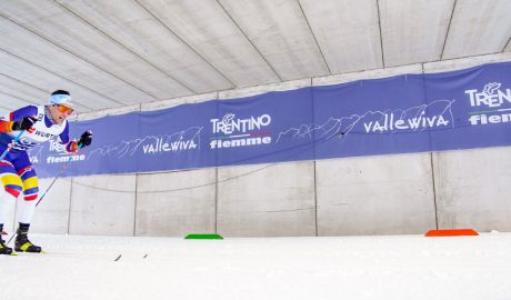 Irineu Esteve competint a la cursa sprint al Tour d'Ski