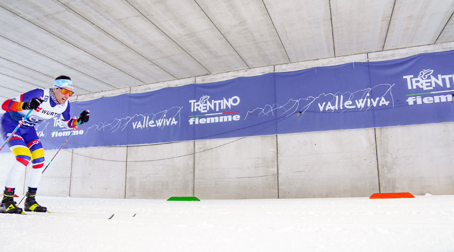 Irineu Esteve competint a la cursa sprint al Tour d'Ski