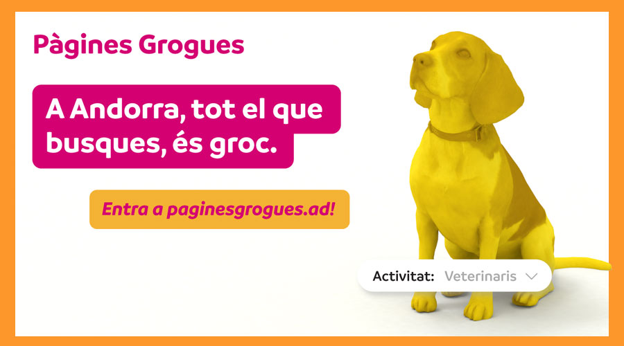 Anunci de les Pàgines Grogues digitals (Andorra Telecom)