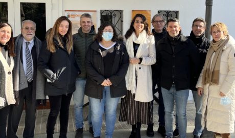 La delegació andorrana amb els responsables del Projecte Home Catalunya