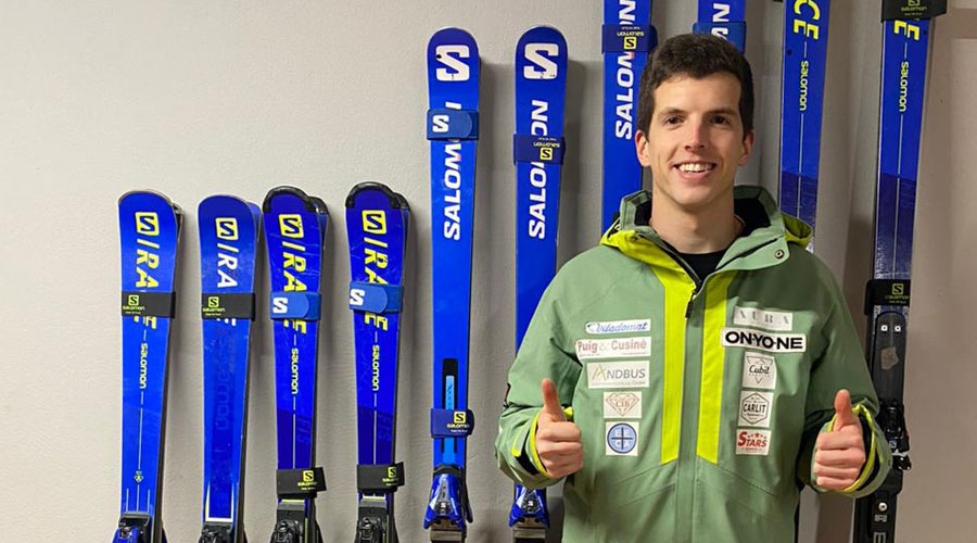 L'esquiador andorrà de para esquí, Roger Puig