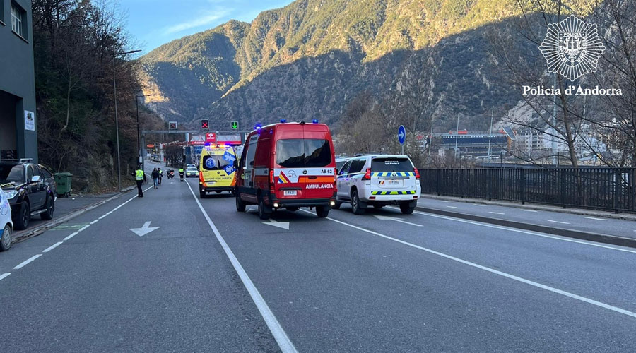 Punt on s'ha produït l'accident mortal on ha perdut la vida l'home que circulava en patinet