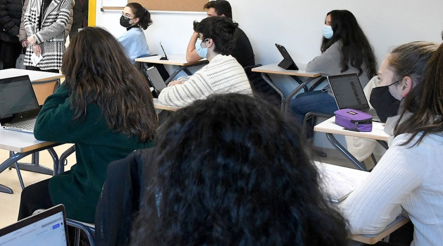 Alumnes en una escola