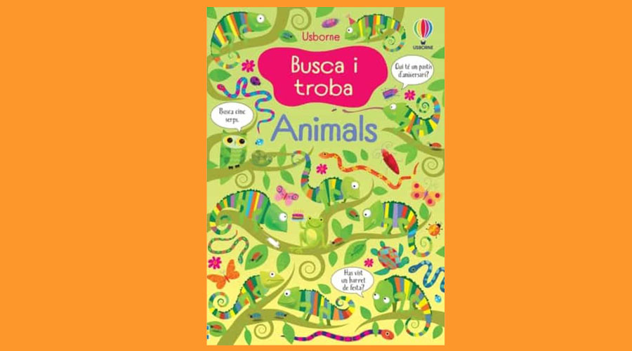 Coberta del llibre infantil Animals (busca i troba)