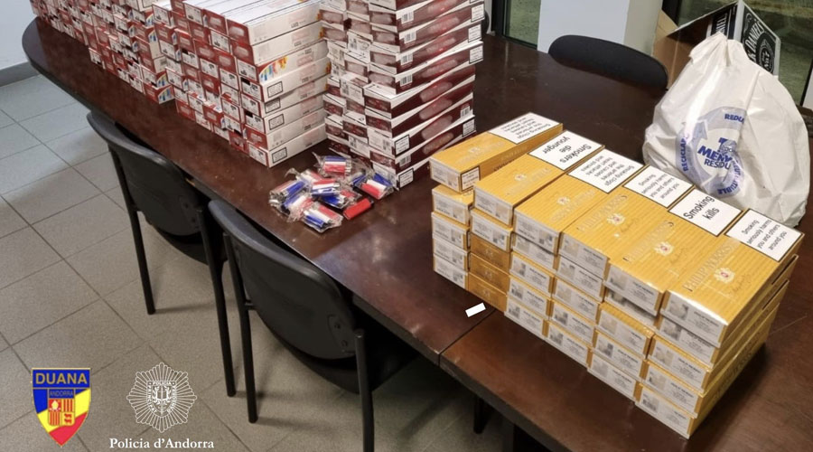 El tabac de contraban intervingut al Pas de la Casa