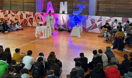 Un dels actes de la festa de la Mare Janer al Col·legi Sant Ermengol