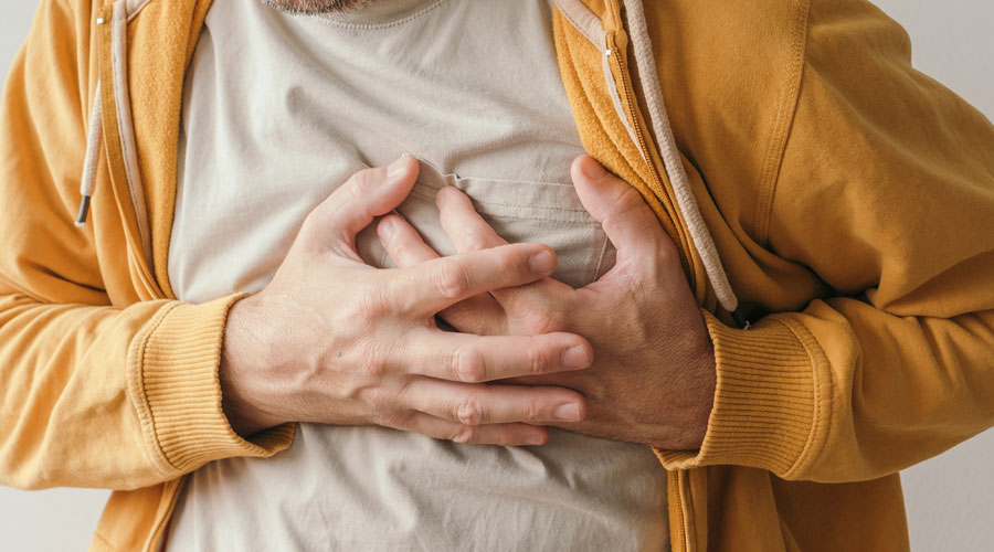 Un home patint un infart