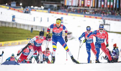 Irineu Esteve en la prova de 20km del Tour d'Ski