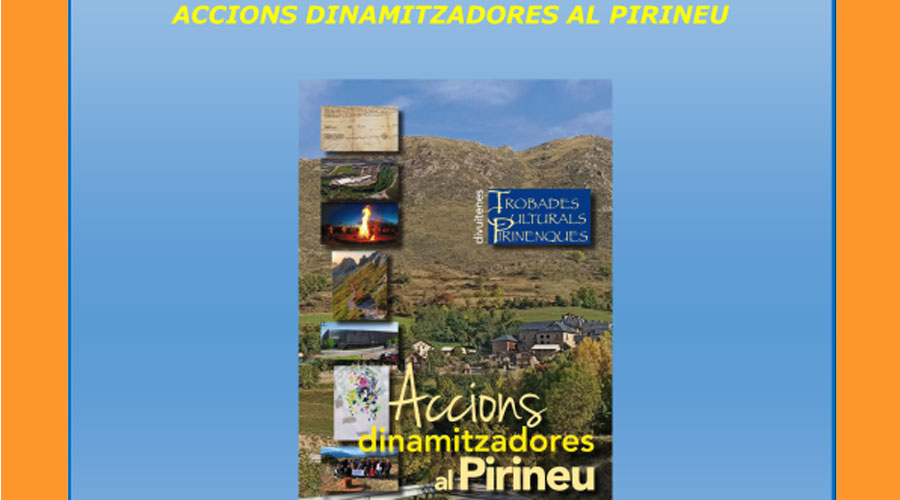 Cartell de la presentació del llibre "Accions dinamitzadores al Pirineu"