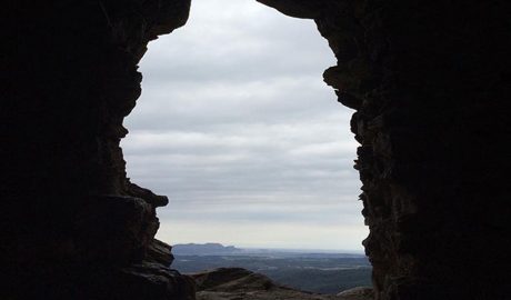 Vistes des del castell de Sant Miquel, al Gironès