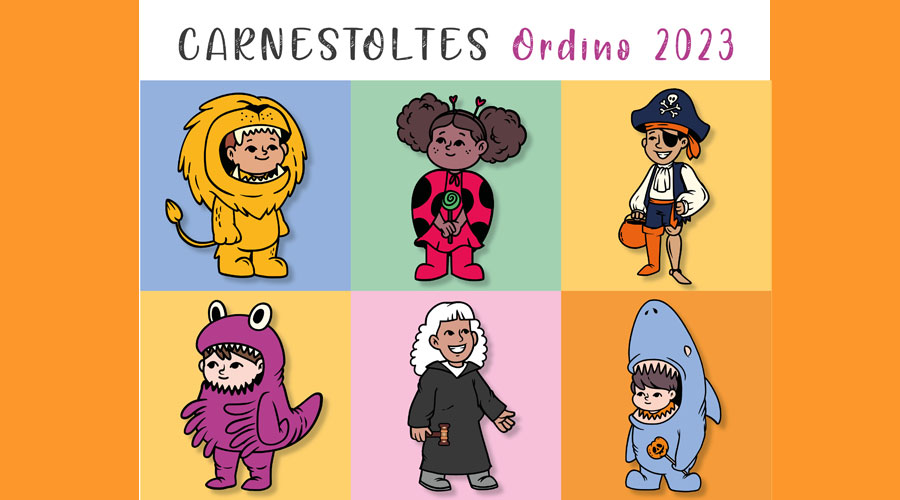 Cartell anunciador del carnestoltes 2023 d'Ordino (Comú d'Ordino)