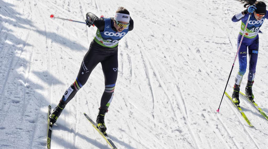 Carola Vila als 15km skiathlon dels Mundials Planica (Montserrat Altimiras)