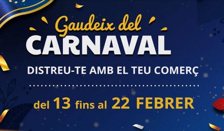 Cartell de la campanya que els botiguers de la Seu fan per carnaval