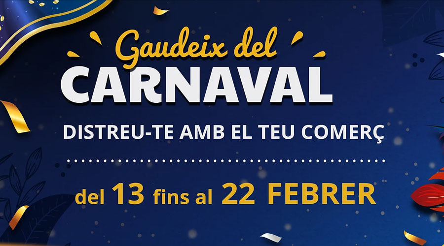 Cartell de la campanya que els botiguers de la Seu fan per carnaval (RàdioSeu)